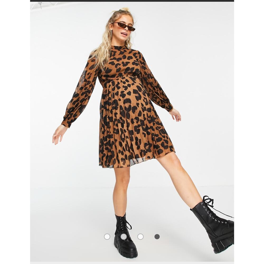 ASOS Leopard Print Mini Dress